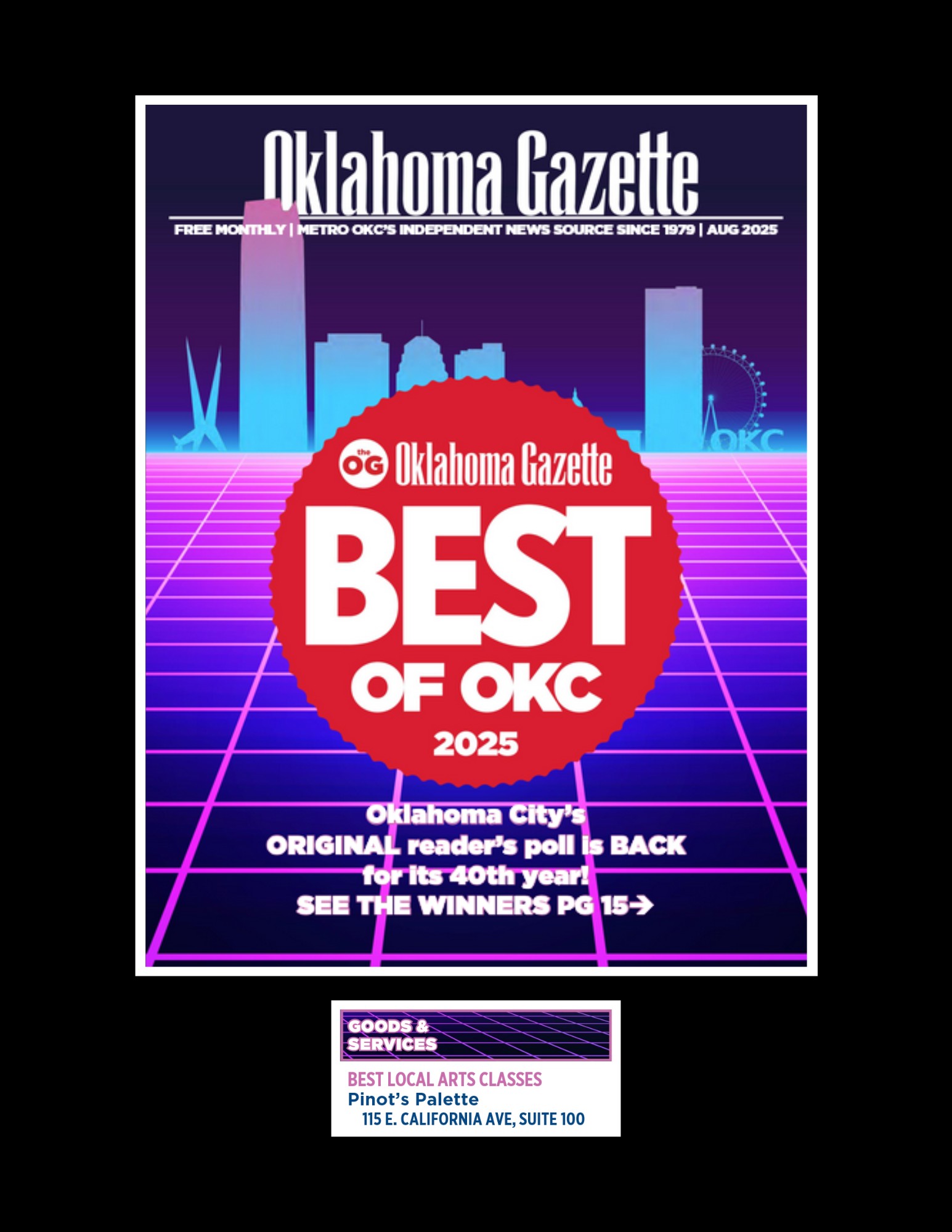 🏆Pinot’s Palette Bricktown: OKC’s Clear Choice for Local Art Classes!